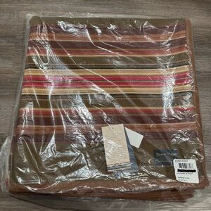 Pendleton Fairfax Olive Jacquard Serape Wool Blanket 64” X 72”